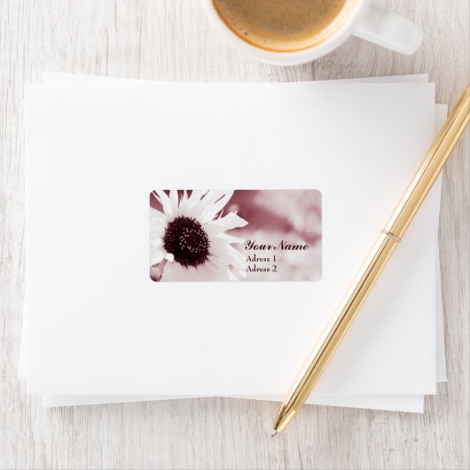 Zonnebloem - Adreslabel Etiket (Insitu)