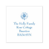 Zonnebloem Adresstempel Zelfinktende Stempel (Design)