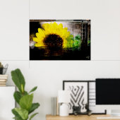 Zonnebloem Afbeelding afdrukken Poster (Thuiskantoor)