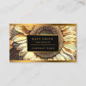 Zonnebloem Afbeelding Modern Art Collectie Visitekaartje (Voorkant)