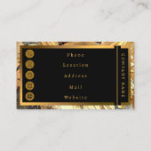 Zonnebloem Afbeelding Modern Art Collectie Visitekaartje (Achterkant)