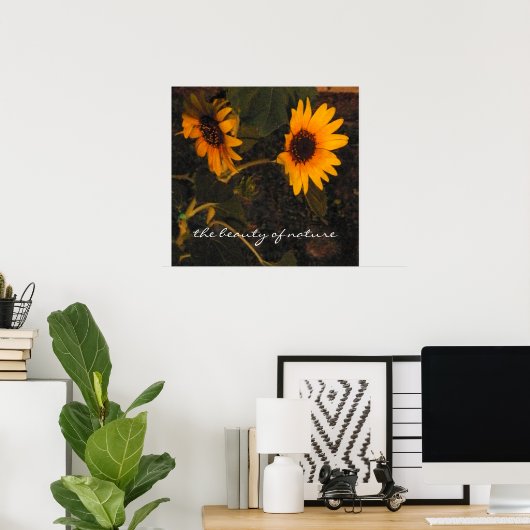 Zonnebloem Afbeelding Poster (Thuiskantoor)