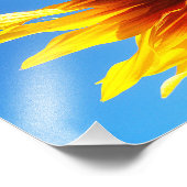 Zonnebloem Aflame 10x8 Foto Afdruk (Hoek)