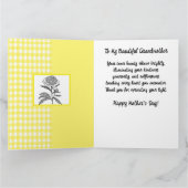 Zonnebloem Afro-Amerikaanse oma Moederdag Kaart (Binnen)