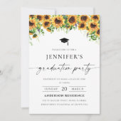 Zonnebloem afstudeerfeest uitnodiging (Voorkant)