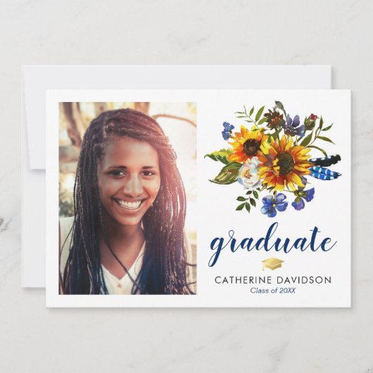 Zonnebloem Afstuderen 2025 Foto Kaart (Voorkant)
