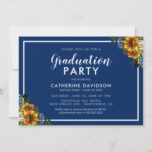 Zonnebloem Afstuderen 2025 Foto Kaart (Achterkant)