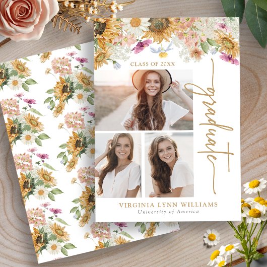 Zonnebloem Afstuderen Aankondiging