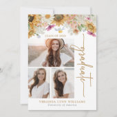 Zonnebloem Afstuderen Aankondiging (Voorkant)