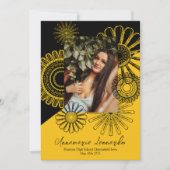 Zonnebloem Afstuderen Aankondiging zwart goud (Voorkant)