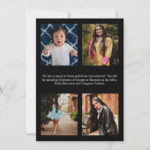 Zonnebloem Afstuderen Aankondiging zwart goud (Achterkant)