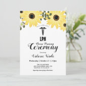 Zonnebloem Afstuderen LPN Zonnebronceremonie Kaart (Staand voorkant)
