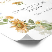 Zonnebloem Afstuderen Poster (Hoek)