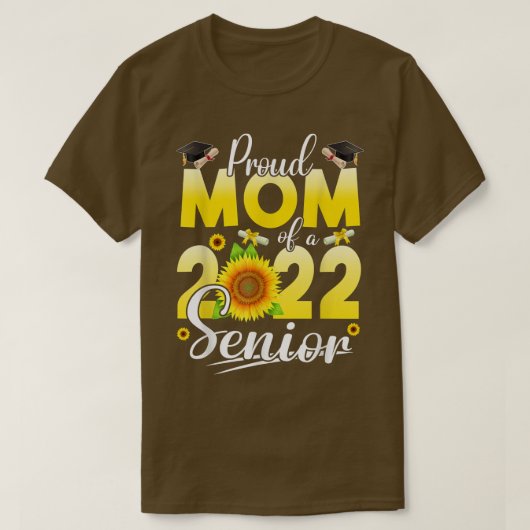 Zonnebloem Afstuderen van de klasse 2022 T-shirt (Design voorkant)