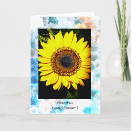 Zonnebloem All Occasion Kaart, 5" x 7" Gevouwen Kaart