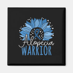 Zonnebloem Alopecia Warrior1 Magneet