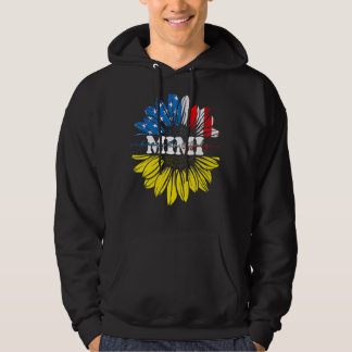 Zonnebloem Amerikaans Mimi Patriotic Usa Vlag 4e v Hoodie