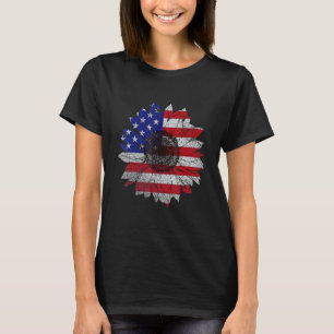 Zonnebloem Amerikaans voor Vrouwen Bloem Grafische T-shirt