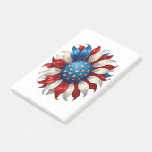 Zonnebloem Amerikaanse Vlag 4 Juli Post-it® Notes (Schuin)