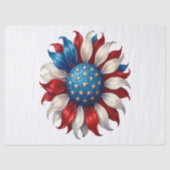 Zonnebloem Amerikaanse Vlag 4 Juli Tissuepapier (Voorkant)