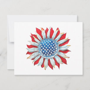 Zonnebloem Amerikaanse vlag 4 juli Vrouwen Mannen 