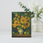 Zonnebloem Ansichtkaart Briefkaart (Staand voorkant)