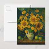 Zonnebloem Ansichtkaart Briefkaart (Voorkant / Achterkant)