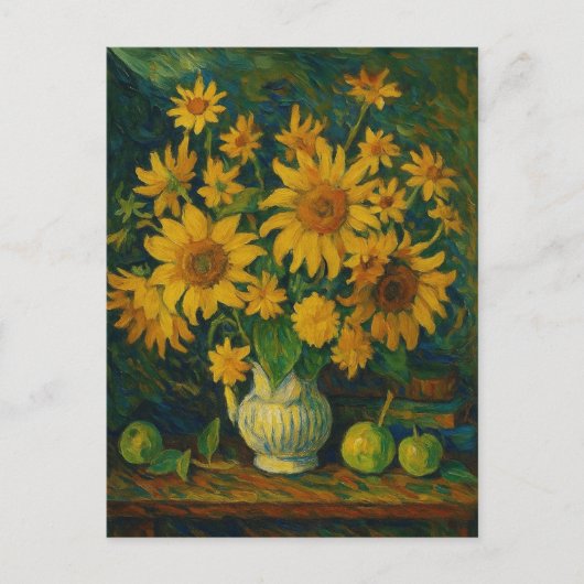 Zonnebloem Ansichtkaart Briefkaart (Voorkant)