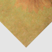 Zonnebloem  Antiek Geel Groen Textuur Tissuepapier (Detail)