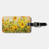 Zonnebloem Antiek geelbloem Bagagelabel (Voorkant horizontaal)