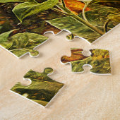 Zonnebloem  Antiek geelbloem Legpuzzel (Zijkant)