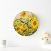 Zonnebloem  Antiek gele kunst Grote Klok (Huis)