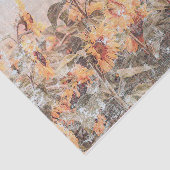 Zonnebloem  Antiek herfsttextiel Tissuepapier (Detail)