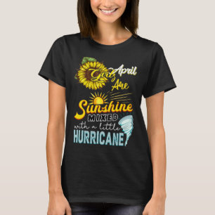 Zonnebloem April Meisje Zijn Zonneschijn Mixed Met T-shirt