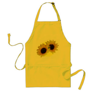 Zonnebloem Apron Cheef ul Yellow Sunflower BBQ Apr Standaard Schort