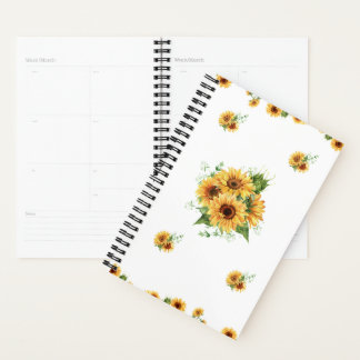 Zonnebloem  Aquarel –  Bloem Grafisch Planner