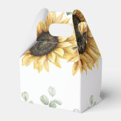 Zonnebloem Aquarel Bloemrijke Script Bruidsmeisjes Bedankdoosjes (Achterkant)