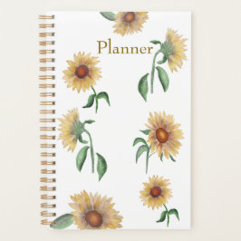 Zonnebloem Aquarel Jaar Planner