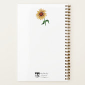 Zonnebloem Aquarel Notitieboek (Achterkant)