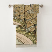 Zonnebloem Art Nouveau Tuin Grasset Vrouw Bad Handdoek (Insitu)