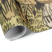 Zonnebloem Art Nouveau Tuin Grasset Vrouw Cadeaupapier (Rol Hoek)