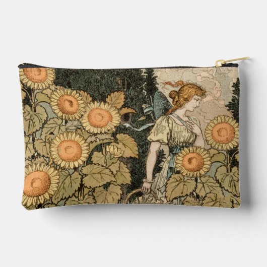 Zonnebloem Art Nouveau Tuin Grasset Vrouw Etui (Achterkant)