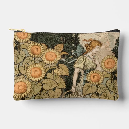 Zonnebloem Art Nouveau Tuin Grasset Vrouw Etui (Voorkant)