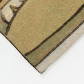 Zonnebloem Art Nouveau Tuin Grasset Vrouw Fleece Deken (Hoek)