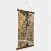 Zonnebloem Art Nouveau Tuin Grasset Vrouw Hangend Wandkleed (Gebogen)