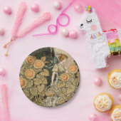 Zonnebloem Art Nouveau Tuin Grasset Vrouw Papieren Bordje (Feest)