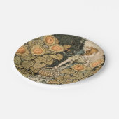 Zonnebloem Art Nouveau Tuin Grasset Vrouw Papieren Bordje (Gekanteld)