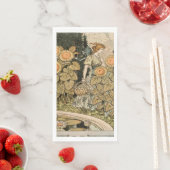 Zonnebloem Art Nouveau Tuin Grasset Vrouw Servet (Insitu)