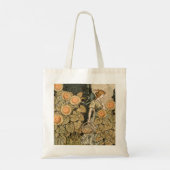 Zonnebloem Art Nouveau Tuin Grasset Vrouw Tote Bag (Achterkant)