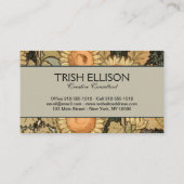 Zonnebloem Art Nouveau Tuin Grasset Vrouw Visitekaartje (Achterkant)